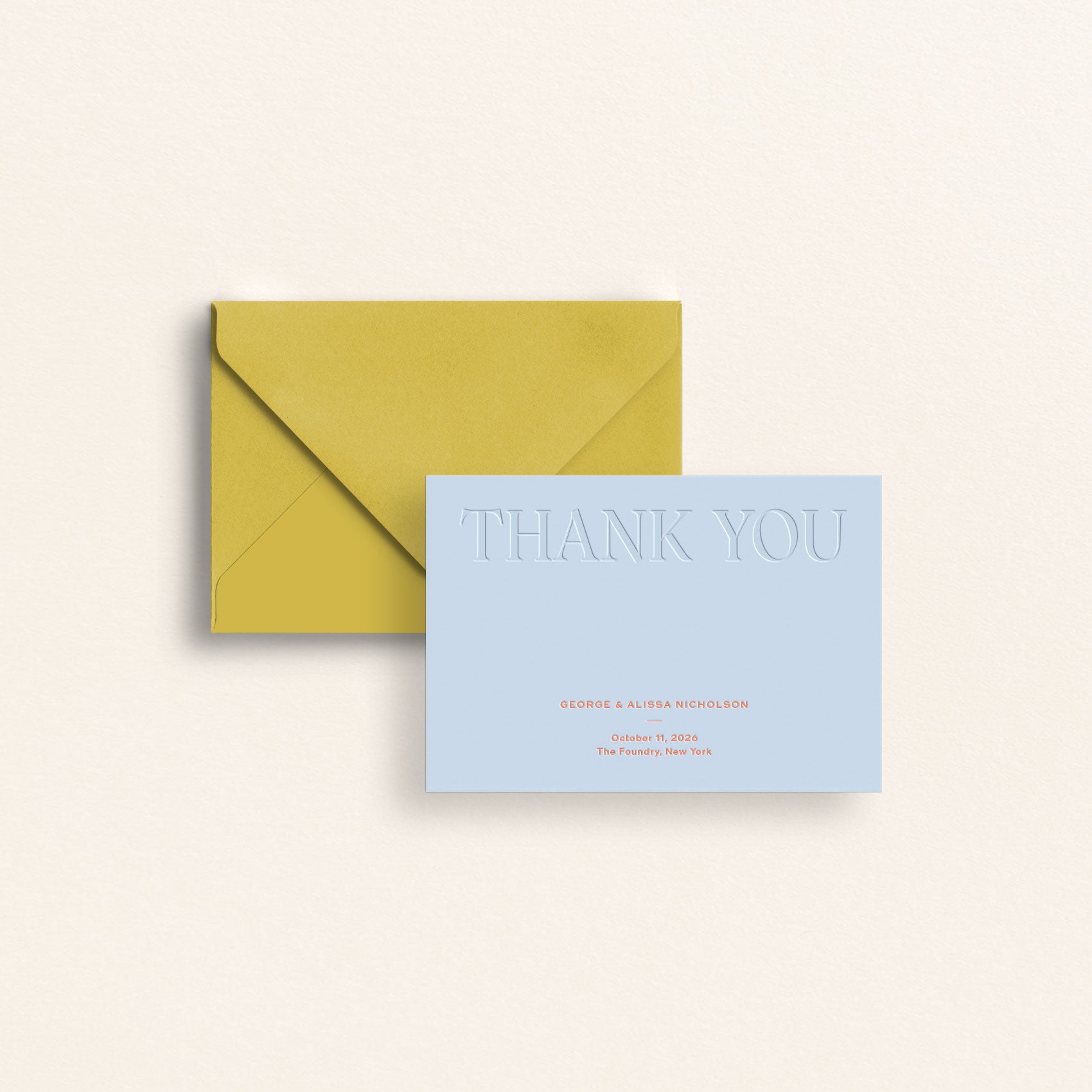 Custom Wedding Thank you Cards