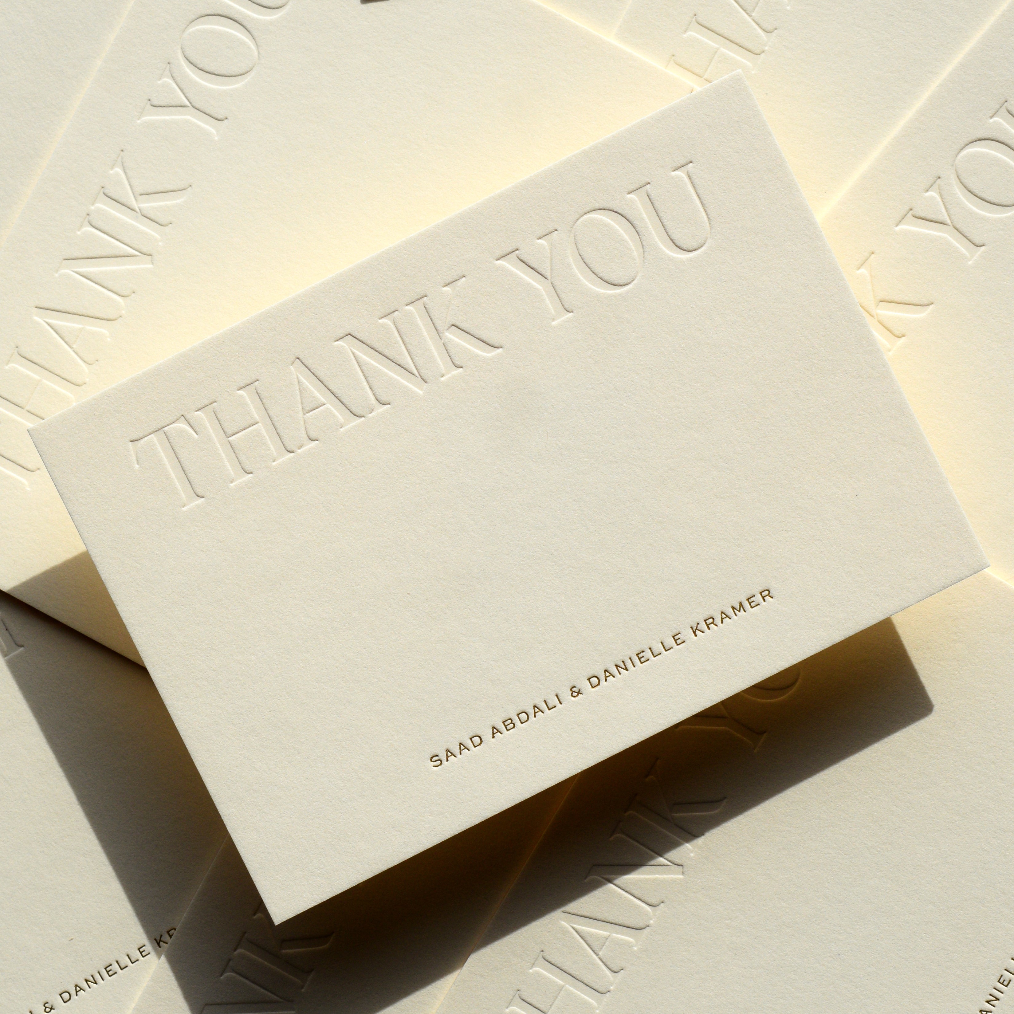 Custom Wedding Thank you Cards