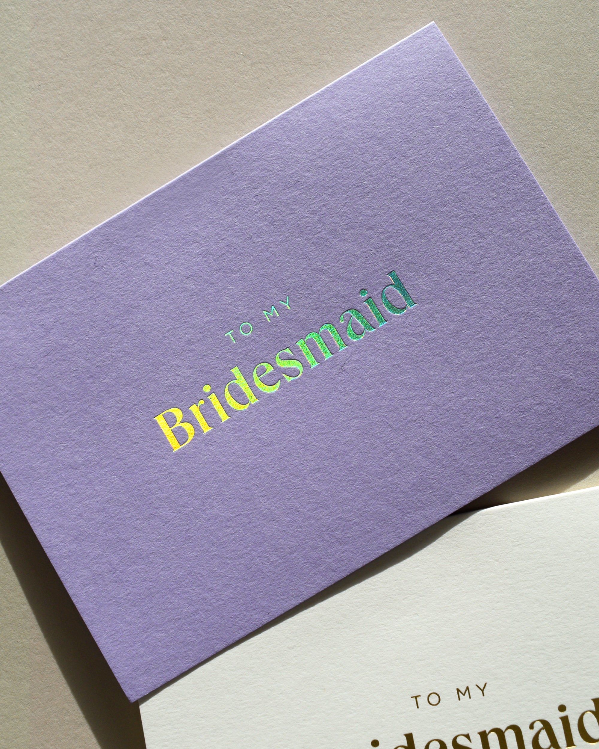 To My Bridesmaid Card