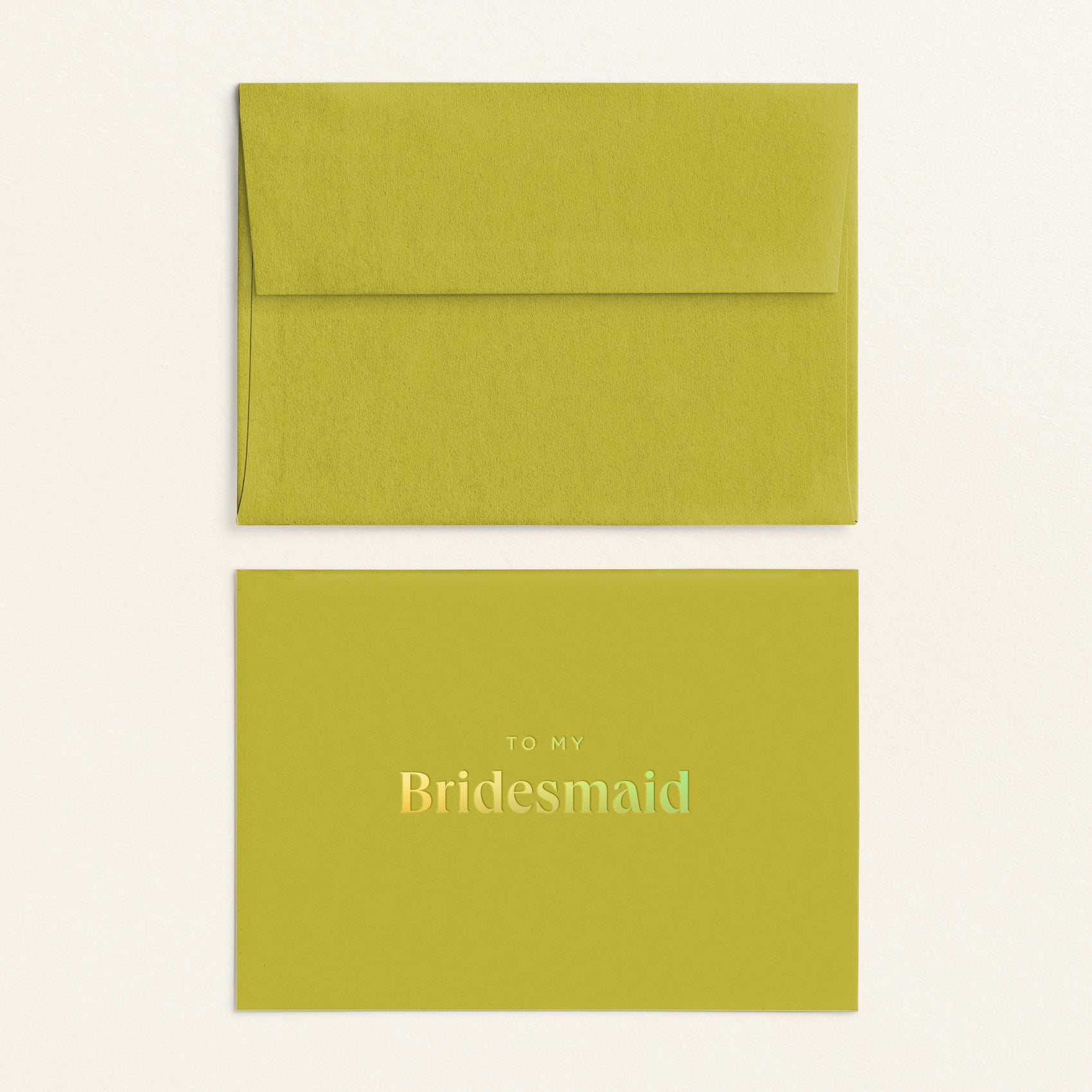To My Bridesmaid Card