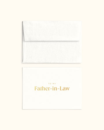 To My Father-in-Law Card
