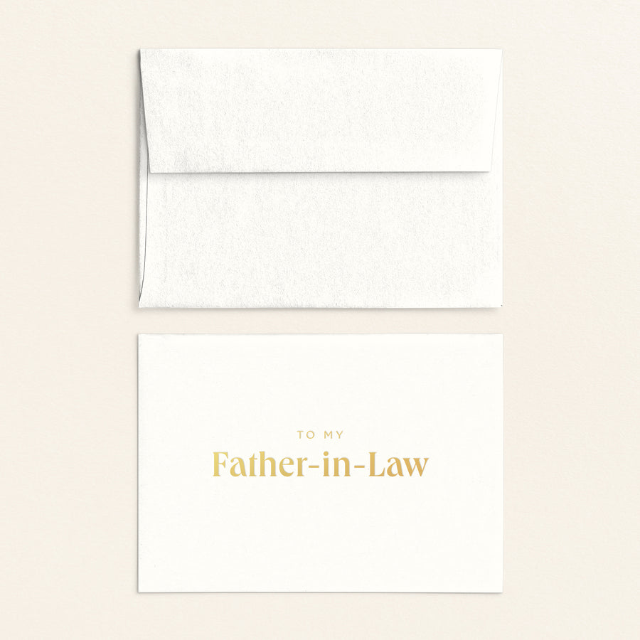 To My Father-in-Law Card