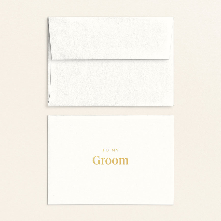 To My Groom Card