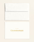 To My Groomsman Card