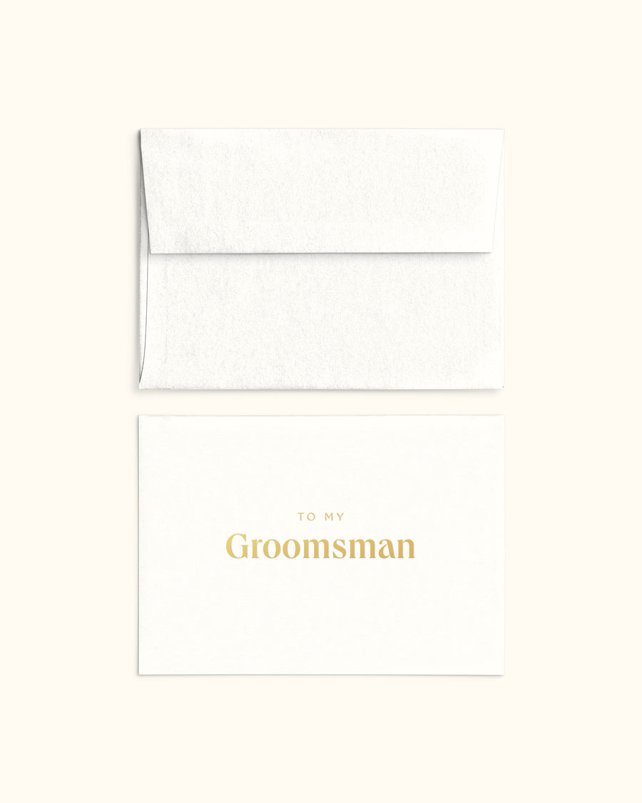 To My Groomsman Card