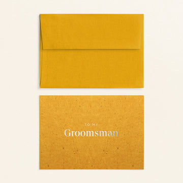 To My Groomsman Card