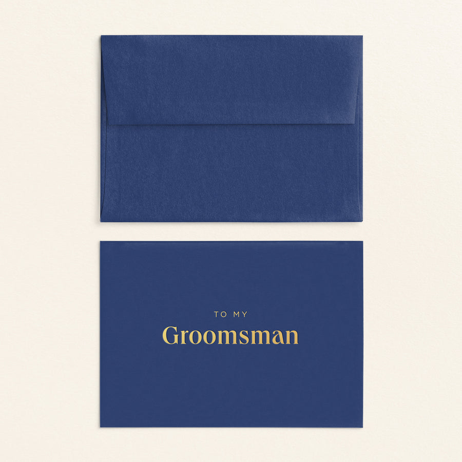 To My Groomsman Card