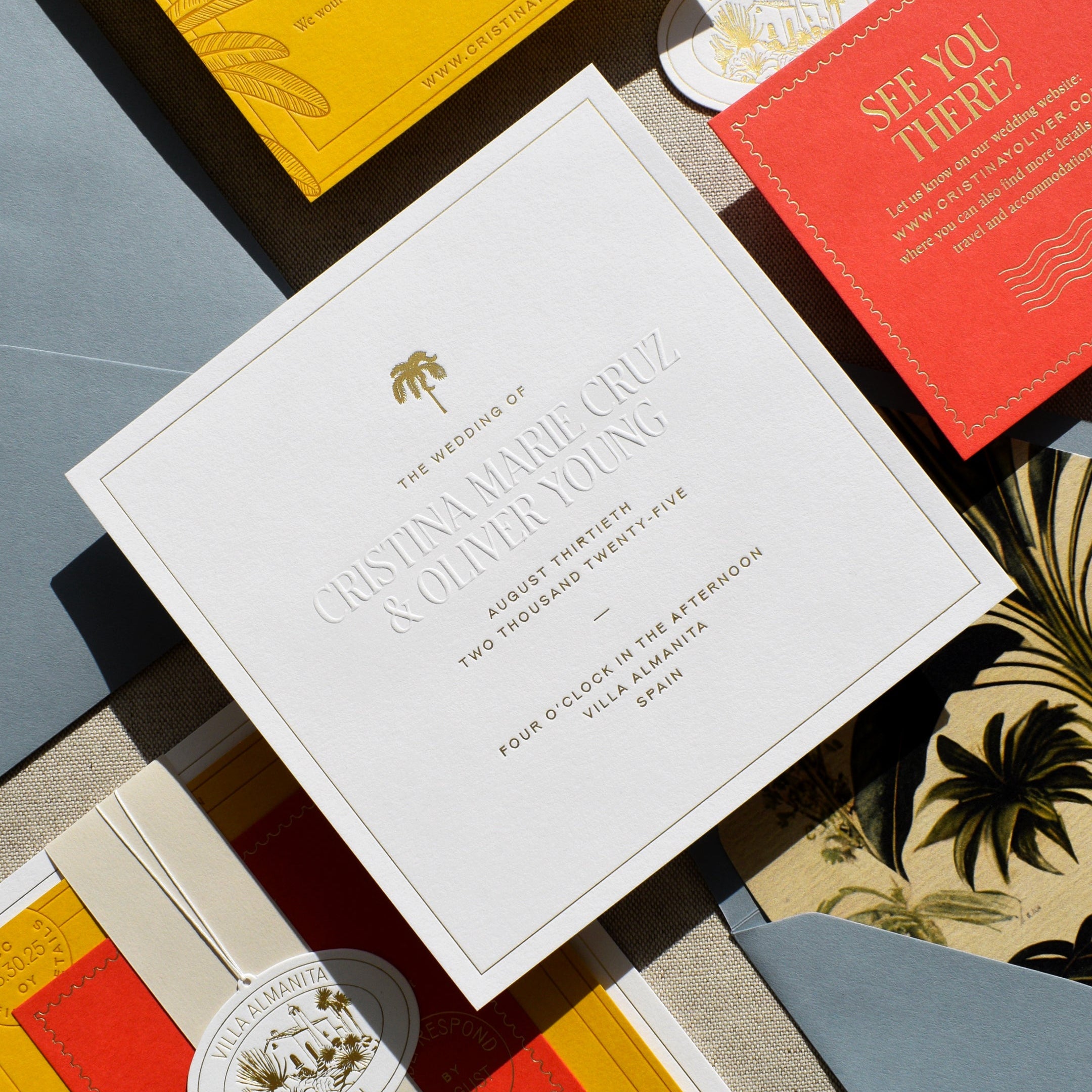 The Passport Collection: Invitation Suite with Mail-In Response